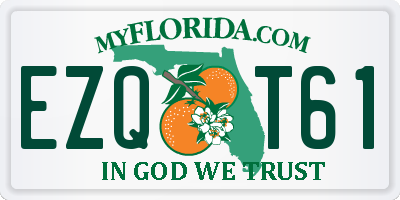 FL license plate EZQT61