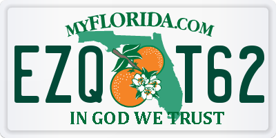 FL license plate EZQT62