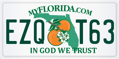 FL license plate EZQT63