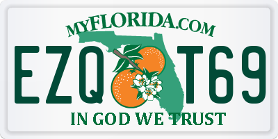 FL license plate EZQT69