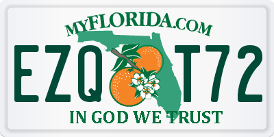 FL license plate EZQT72