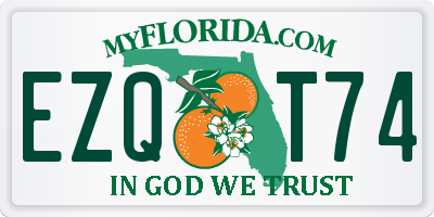 FL license plate EZQT74