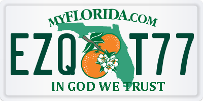 FL license plate EZQT77