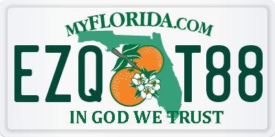 FL license plate EZQT88