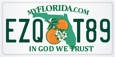 FL license plate EZQT89