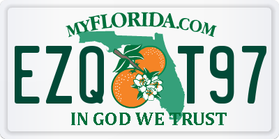 FL license plate EZQT97