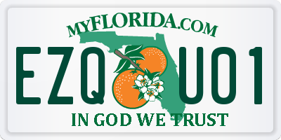 FL license plate EZQU01