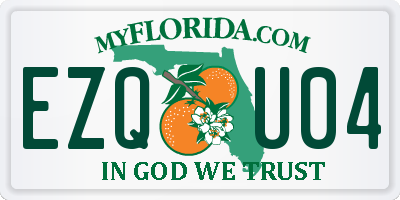 FL license plate EZQU04