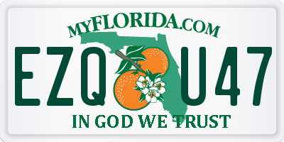 FL license plate EZQU47