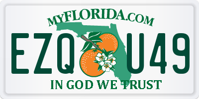 FL license plate EZQU49