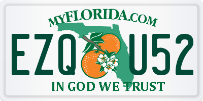 FL license plate EZQU52