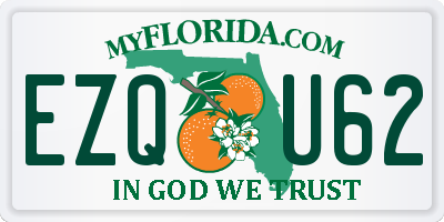 FL license plate EZQU62