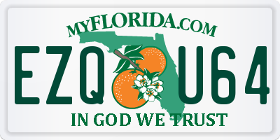 FL license plate EZQU64