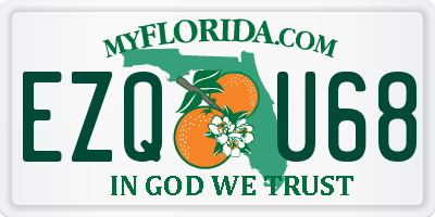 FL license plate EZQU68