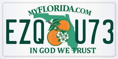 FL license plate EZQU73