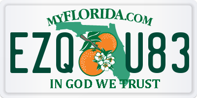 FL license plate EZQU83