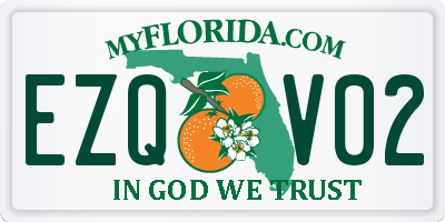 FL license plate EZQV02