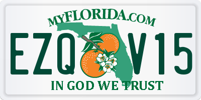 FL license plate EZQV15