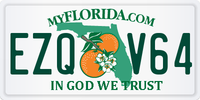 FL license plate EZQV64