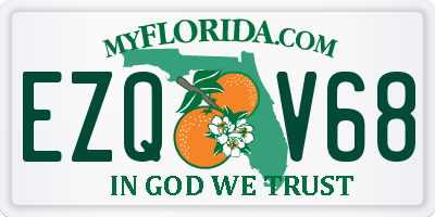 FL license plate EZQV68