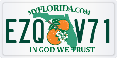 FL license plate EZQV71