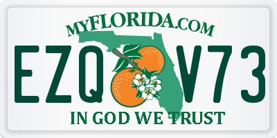 FL license plate EZQV73