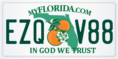 FL license plate EZQV88