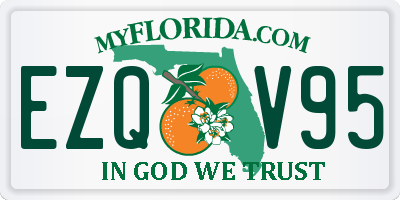 FL license plate EZQV95