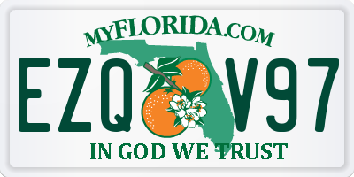 FL license plate EZQV97