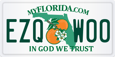 FL license plate EZQW00