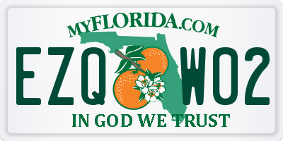 FL license plate EZQW02