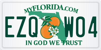 FL license plate EZQW04