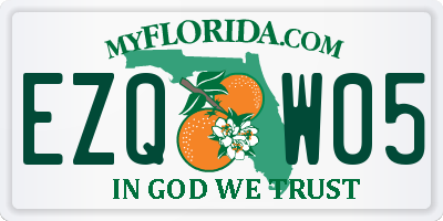 FL license plate EZQW05