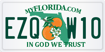 FL license plate EZQW10