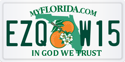 FL license plate EZQW15