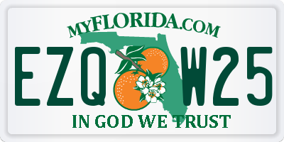 FL license plate EZQW25