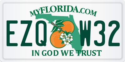 FL license plate EZQW32