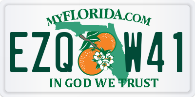 FL license plate EZQW41