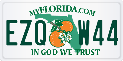 FL license plate EZQW44