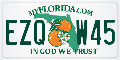 FL license plate EZQW45