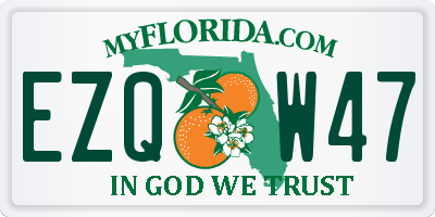 FL license plate EZQW47