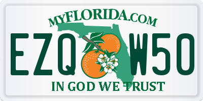 FL license plate EZQW50