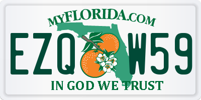 FL license plate EZQW59