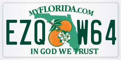 FL license plate EZQW64