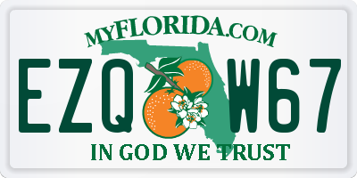 FL license plate EZQW67