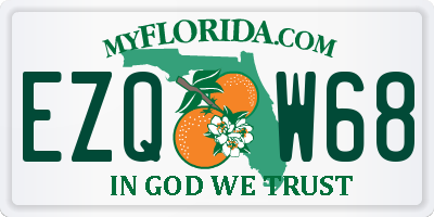 FL license plate EZQW68