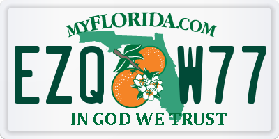 FL license plate EZQW77