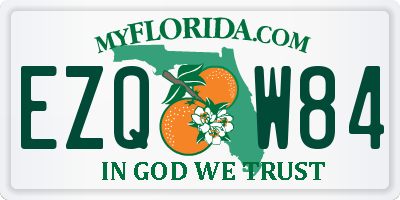 FL license plate EZQW84
