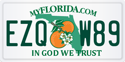 FL license plate EZQW89