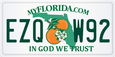 FL license plate EZQW92